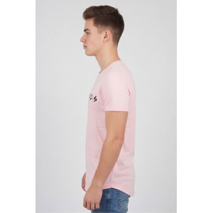 Life Style Butiken Ανδρικό T-shirt Με Στρογγυλάδα Και Τύπωμα FRIENDS LS181068 ΡΟΖ Ανδρικά