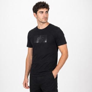 Life Style Butiken Ανδρική κοντομάνικη μπλούζα LS12631009 Black Ανδρικά