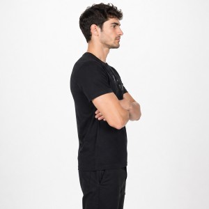 Life Style Butiken Ανδρική κοντομάνικη μπλούζα LS12631009 Black Ανδρικά