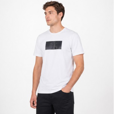 Life Style Butiken Ανδρική κοντομάνικη μπλούζα LS12631009 Λευκό
