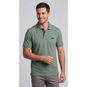 Life Style Butiken Ανδρική Πικέ Polo μπλούζα με γιακά και κουμπιά LS12631079 ΠΡΑΣΙΝΟ Ανδρικά