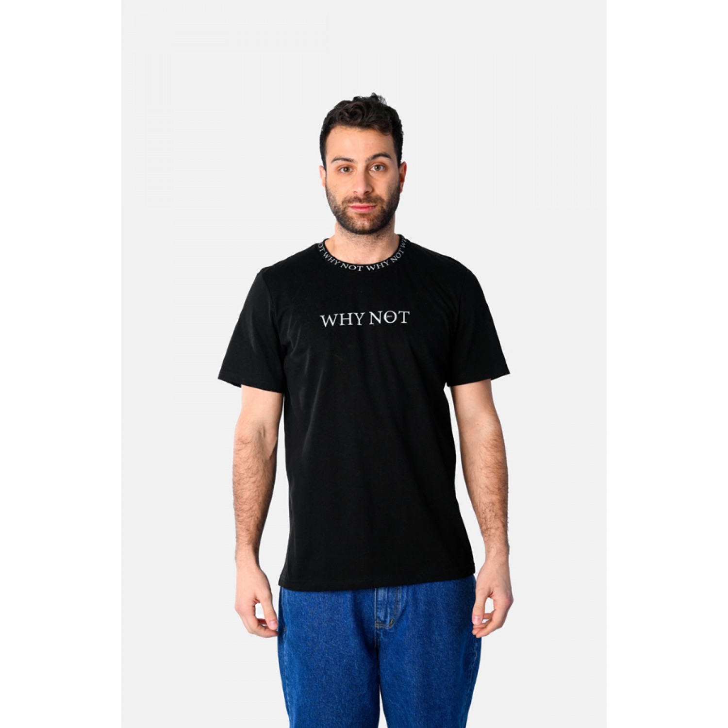 Life Style Butiken Ανδρική κοντομάνικη μπλούζα LS12531049 Black