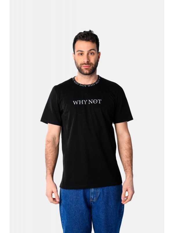 Life Style Butiken Ανδρική κοντομάνικη μπλούζα LS12531049 Black