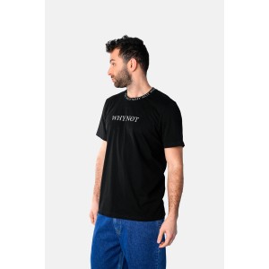 Life Style Butiken Ανδρική κοντομάνικη μπλούζα LS12531049 Black