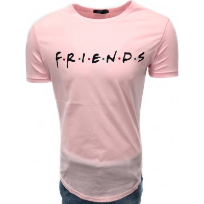 Ανδρική μπλούζα κοντομανικη FRIENDS ATTITUDE 81068 ΡΟΖ