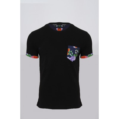 Ανδρική κοντομάνικη μπλούζα Attitude 87061 Μαύρο