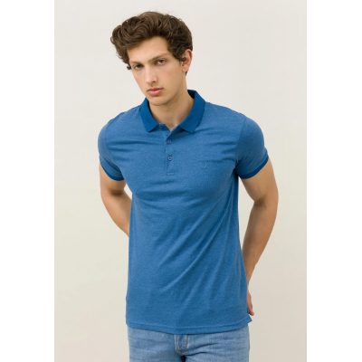 Πόλο με κεντημένη λεπτομέρεια Tiffosi 10044166 ΜΠΛΕ