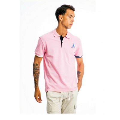 Paco & Co Ανδρική Μπλούζα Polo Κοντομάνικη Ροζ