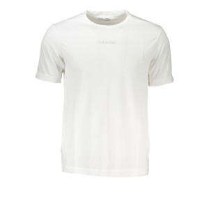CALVIN KLEIN 00GMS4K159_BIYAA Λευκό Αθλητικό Ανδρικό κοντομάνικο T-shirt  Κανονική Γραμμή