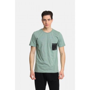 Paco & Co 2431042 Ανδρική κοντομανικη μπλούζα Μέντα Κανονική Γραμμή