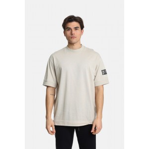 Paco & Co 2431078 Ανδρικό Oversized T-shirt Μπέζ