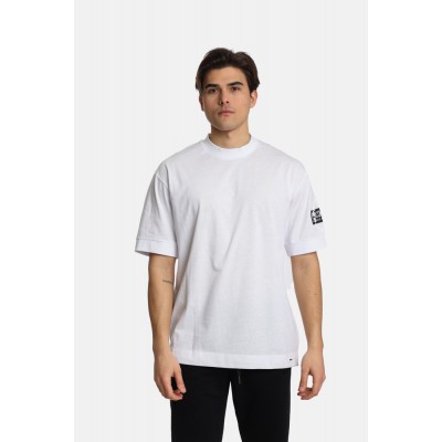 Paco & Co 2431078 Ανδρικό Oversized T-shirt Λευκό