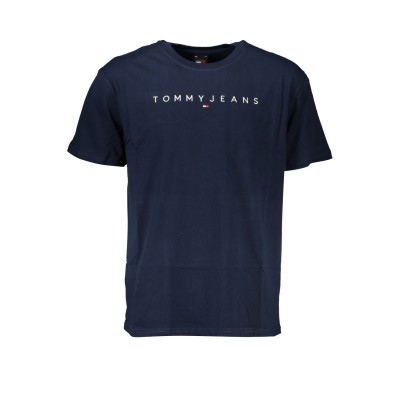 TOMMY HILFIGER DM0DM17993_BLC1G Μπλε Ανδρική Κοντομάνικη Μπλούζα Κανονική Γραμμή