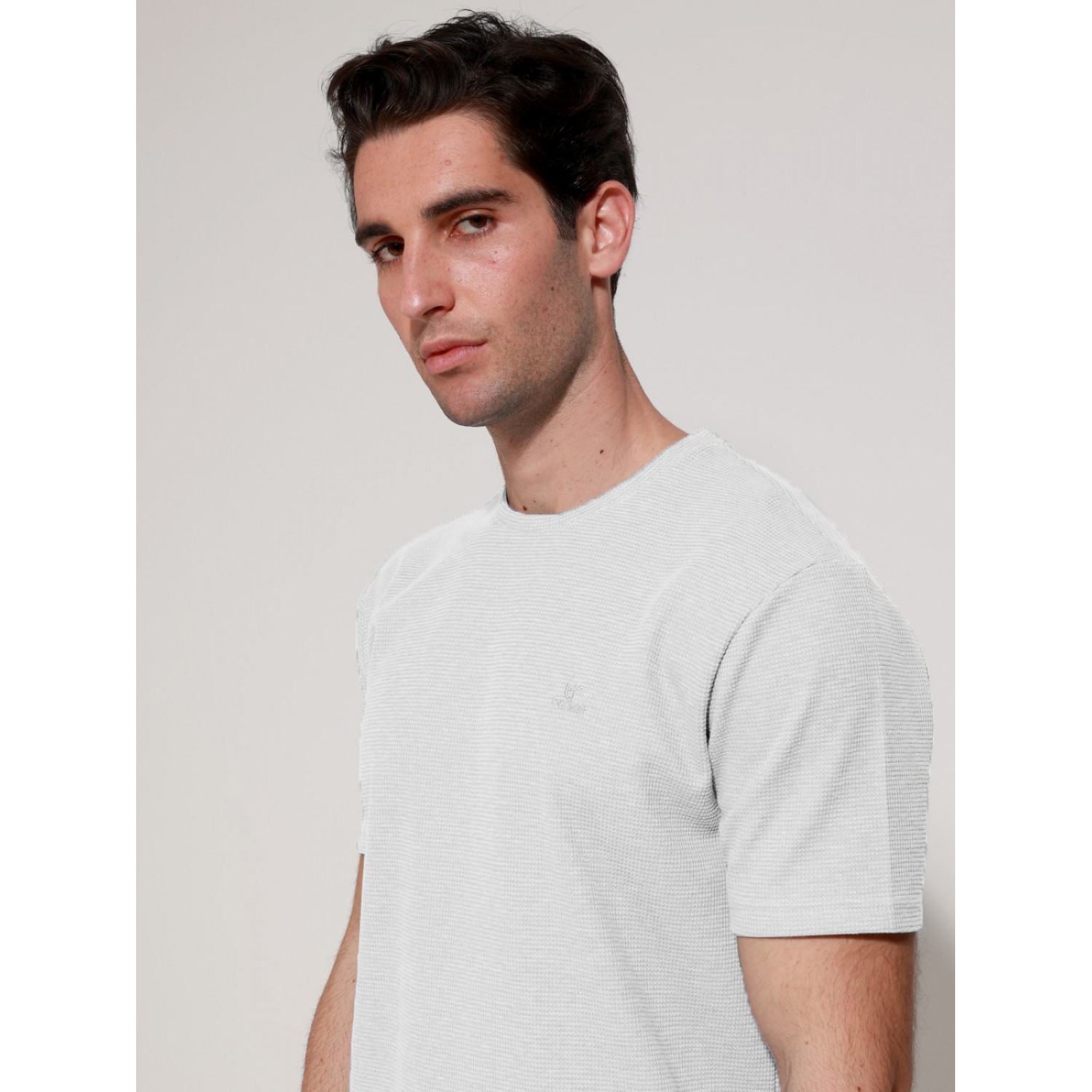 Tresor 207018 Λευκό Ανδρική κοντομάνικη μπλούζα Άνετη Εφαρμογή