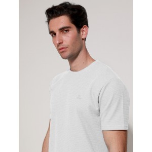 Tresor 207018 Λευκό Ανδρική κοντομάνικη μπλούζα Άνετη Εφαρμογή