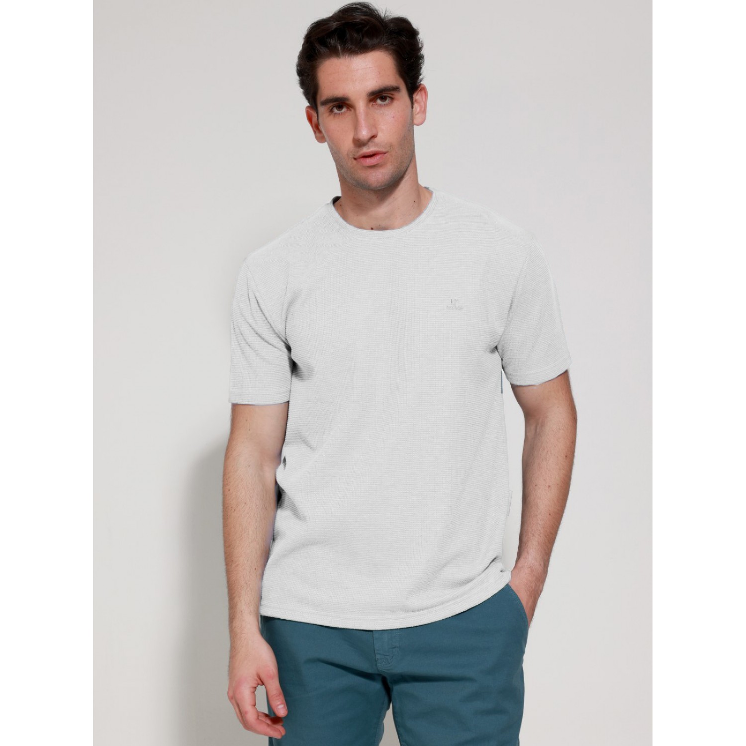 Tresor 207018 Λευκό Ανδρική κοντομάνικη μπλούζα Άνετη Εφαρμογή