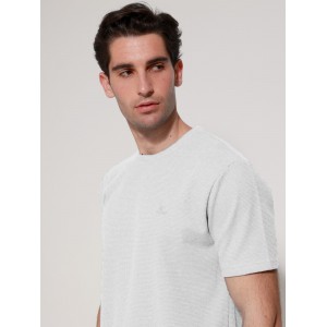 Tresor 207018 Λευκό Ανδρική κοντομάνικη μπλούζα Άνετη Εφαρμογή