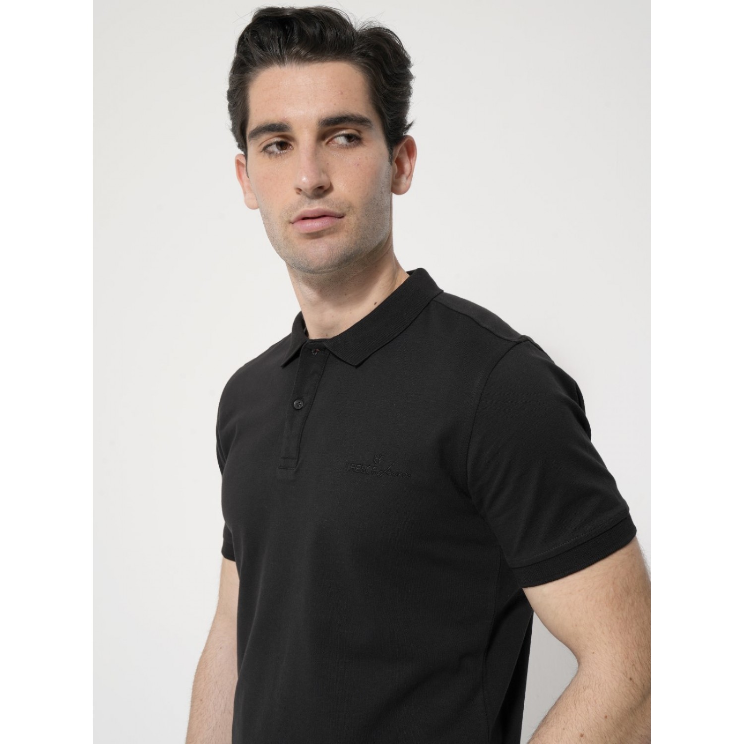 Life Style Butiken LS207050 Black Ανδρικό Κοντομάνικο Μπλουζάκι Polo Με Γιακά Κανονική Εφαρμογή