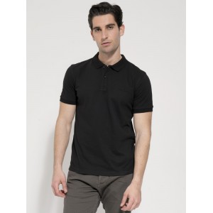 Life Style Butiken LS207050 Black Ανδρικό Κοντομάνικο Μπλουζάκι Polo Με Γιακά Κανονική Εφαρμογή