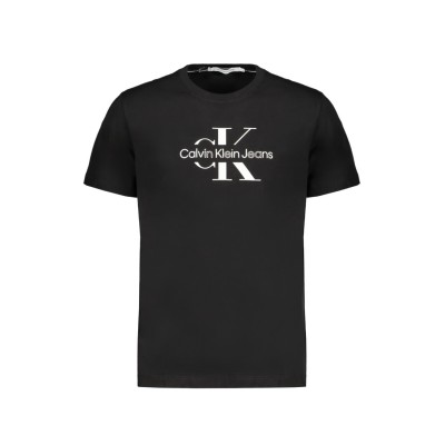 CALVIN KLEIN J30J325190_NEBEH Black Ανδρική Κοντομάνικη Μπλούζα Κανονική Εφαρμογή