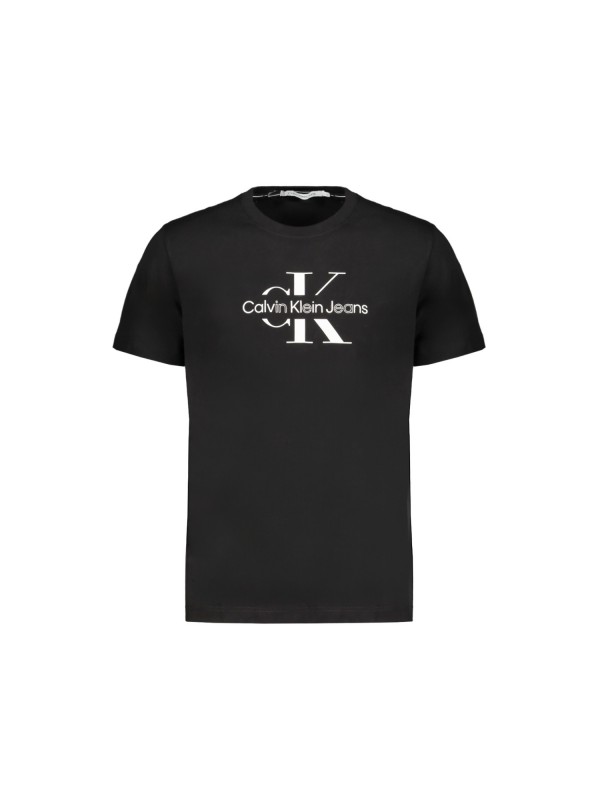 CALVIN KLEIN J30J325190_NEBEH Black Ανδρική Κοντομάνικη Μπλούζα Κανονική Εφαρμογή