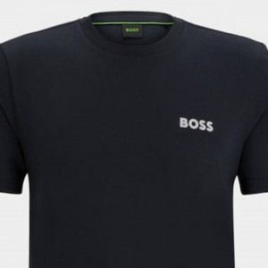 Hugo Boss 50515620 Black Ανδρική κοντομάνικη μπλούζα Κανονική Εφαρμογή
