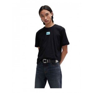 Hugo Boss 50447978 Black Ανδρική κοντομάνικη μπλούζα Κανονική Εφαρμογή