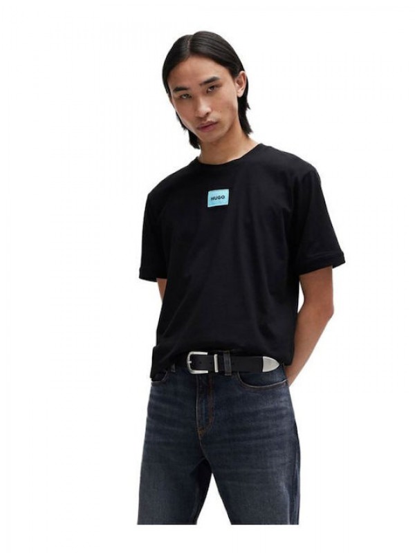 Hugo Boss 50447978 Black Ανδρική κοντομάνικη μπλούζα Κανονική Εφαρμογή