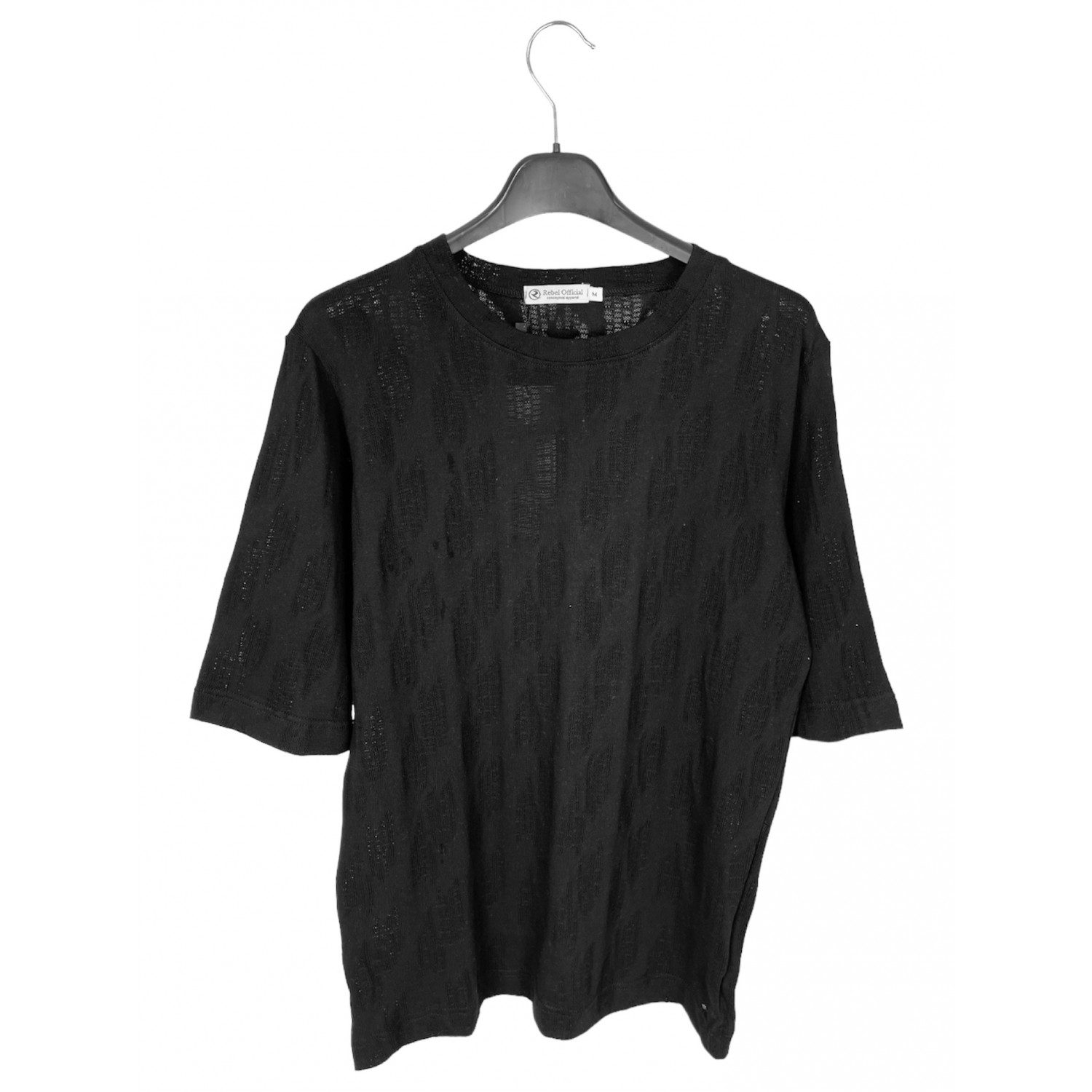 Life Style Butiken LS8016 Black Ανδρική κοντομάνικη μπλούζα 3/4 Μανίκι Κανονική Εφαρμογή