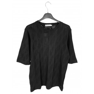 Life Style Butiken LS8016 Black Ανδρική κοντομάνικη μπλούζα 3/4 Μανίκι Κανονική Εφαρμογή