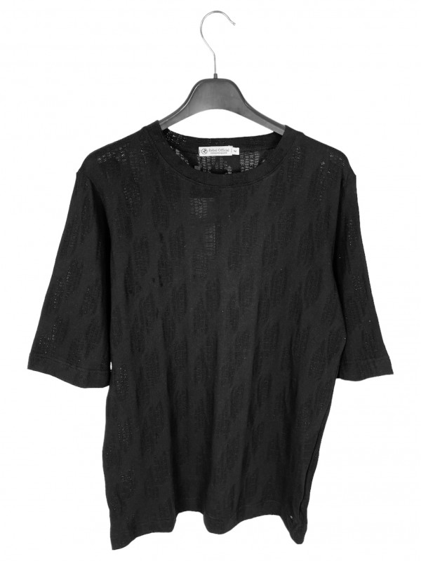 Life Style Butiken LS8016 Black Ανδρική κοντομάνικη μπλούζα 3/4 Μανίκι Κανονική Εφαρμογή