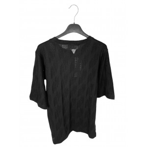 Life Style Butiken LS8016 Black Ανδρική κοντομάνικη μπλούζα 3/4 Μανίκι Κανονική Εφαρμογή