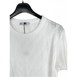 Life Style Butiken LS8008 Λευκό Ανδρική κοντομάνικη μπλούζα Κανονική Εφαρμογή