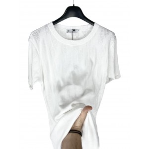 Life Style Butiken LS8008 Λευκό Ανδρική κοντομάνικη μπλούζα Κανονική Εφαρμογή