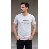 Life Style Butiken Ανδρική κοντομάνικη μπλούζα LS12631005 Γκρι 2