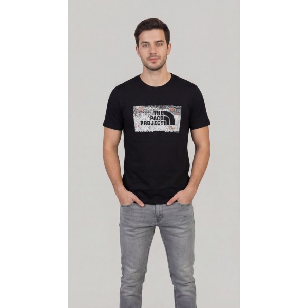 Life Style Butiken Ανδρική κοντομάνικη μπλούζα LS12631040 Black