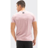 Ανδρική κοντομανικη μπλούζα 100% Βαμβάκι ATTITUDE 83037 ΡΟΖ 2