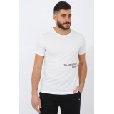 Ανδρική κοντομάνικη μπλούζα Attitude 87065 ΛΕΥΚΟ 2