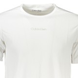CALVIN KLEIN 00GMS4K159_BIYAA Λευκό Αθλητικό Ανδρικό κοντομάνικο T-shirt  Κανονική Γραμμή 3