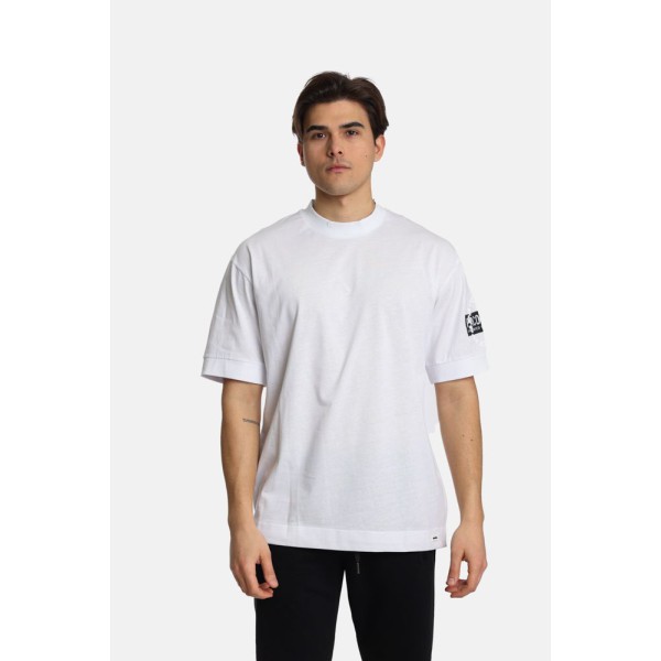 Paco & Co 2431078 Ανδρικό Oversized T-shirt Λευκό