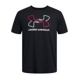 Under Armour Ανδρικό Μπλουζάκι Κοντομάνικο Κανονική Εφαρμογή 1382915 Black 1