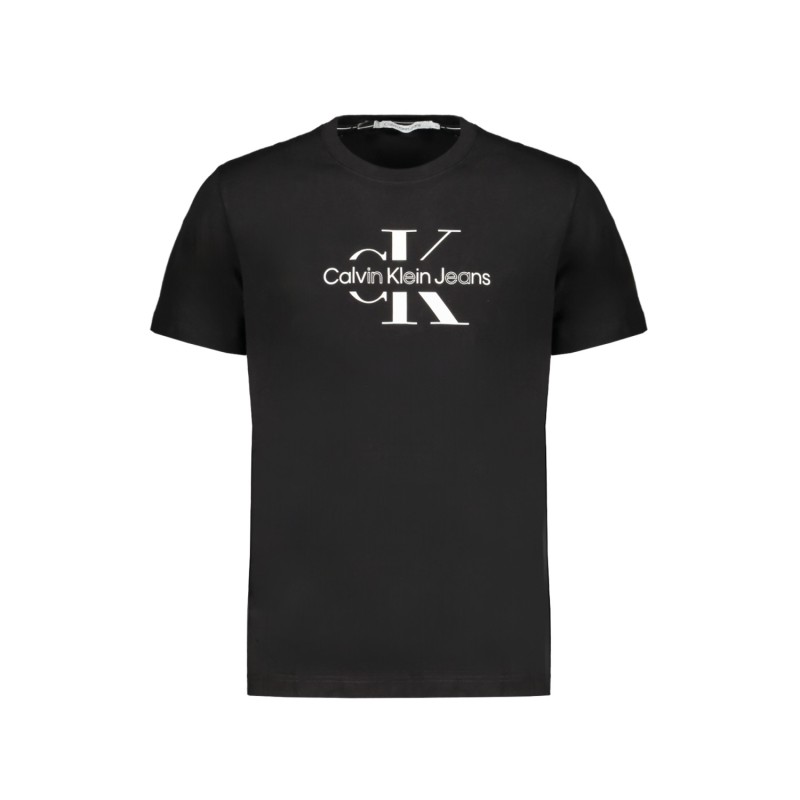 CALVIN KLEIN J30J325190_NEBEH Black Ανδρική Κοντομάνικη Μπλούζα Κανονική Εφαρμογή Ανδρικά