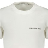 CALVIN KLEIN J30J324671_BIYAF Λευκό Ανδρική Κοντομάνικη Μπλούζα Κανονική Εφαρμογή 3
