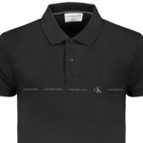 CALVIN KLEIN J30J325432_NEBEH Black Ανδρική Polo Κοντομάνικη Με Γιακά Κανονική Εφαρμογή 3