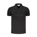 CALVIN KLEIN J30J325432_NEBEH Black Ανδρική Polo Κοντομάνικη Με Γιακά Κανονική Εφαρμογή 1
