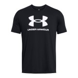 Under Armour Ανδρικό Μπλουζάκι Κοντομάνικο Κανονική Εφαρμογή 1382911 Black 1