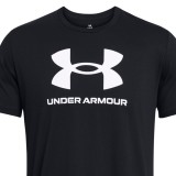 Under Armour Ανδρικό Μπλουζάκι Κοντομάνικο Κανονική Εφαρμογή 1382911 Black 2