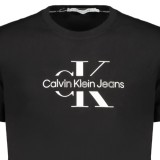 CALVIN KLEIN J30J325190_NEBEH Black Ανδρική Κοντομάνικη Μπλούζα Κανονική Εφαρμογή 2