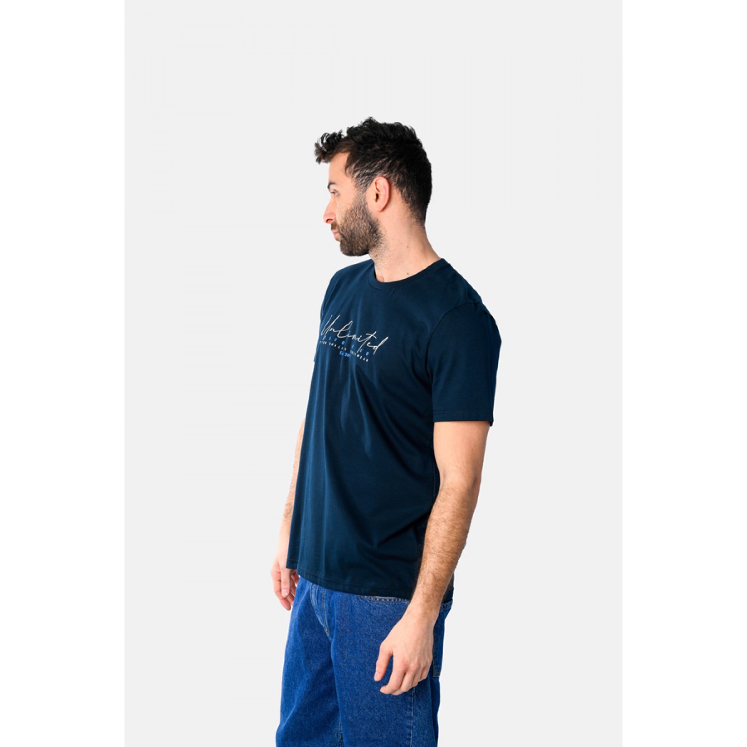 Life Style Butiken Ανδρική κοντομάνικη μπλούζα LS12531036 Navy