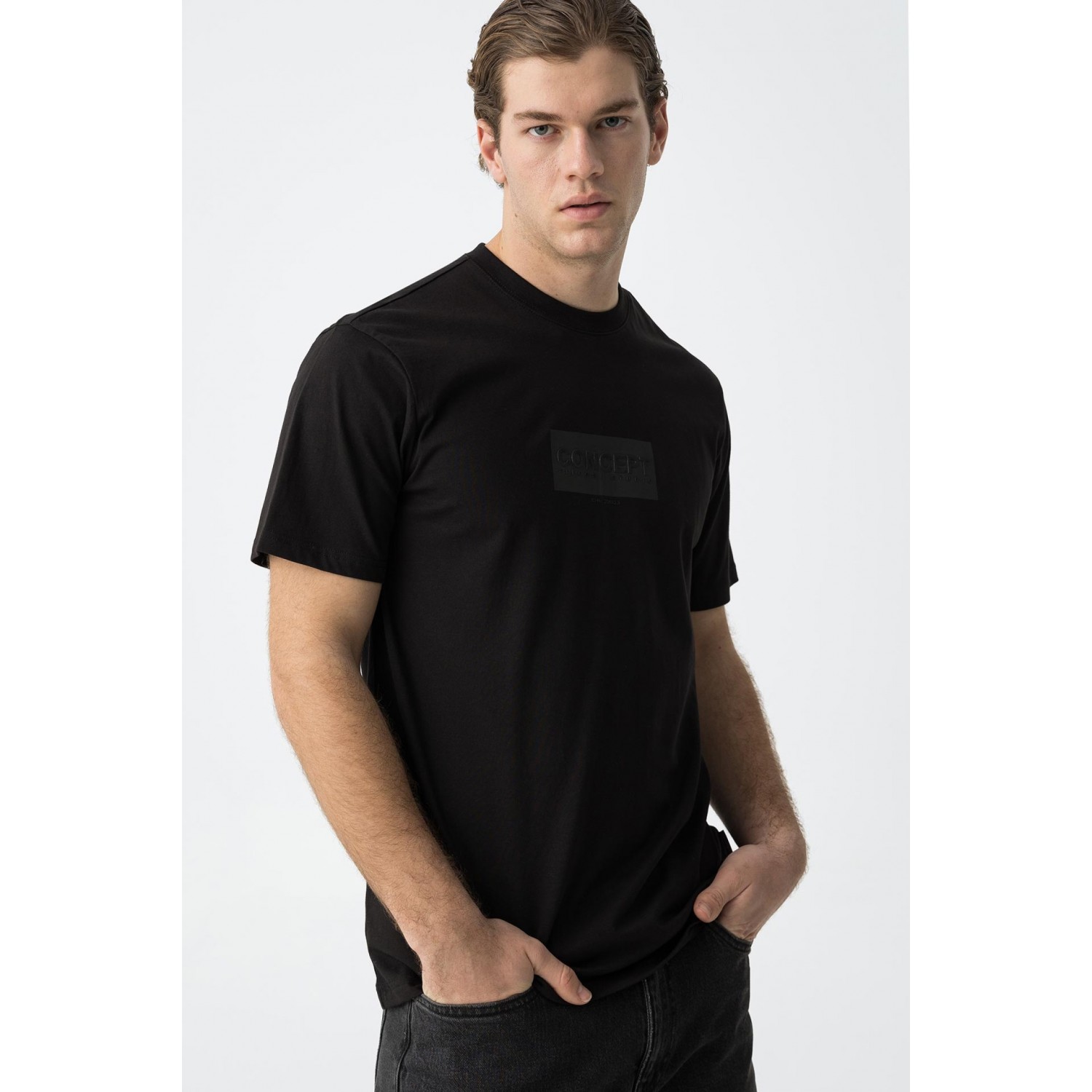 Life Style Butiken Ανδρική κοντομάνικη μπλούζα LS110060041_000 Black